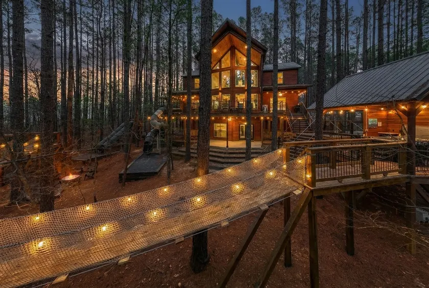 Epic Family Cabin with 75ft+ of Slides | 78ft of Rope Bridges | ATV Trls | Views - Image 1