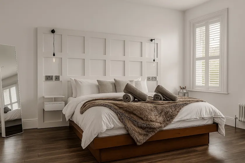 Brand New Stylish Apartment with Super King Bed in Harrogate - Image 1
