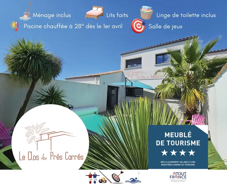 La Maline 4* Cleaning and linens included – Pool & games - Image 1