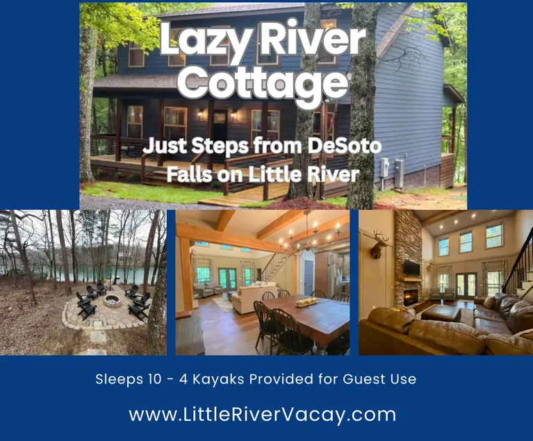 \"Lazy River Cottage\" just steps from Desoto Falls on Little River in Mentone, AL - Image 1