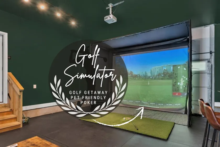 Golf Getaway! Poker Room - Indoor Golf Simulator - Pet-friendly - Image 1