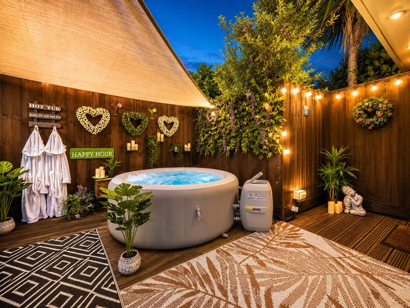 Secluded Garden Lodge with Private Hot Tub - WiFi - Close to Beach - Image 1