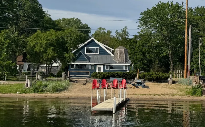 Lakefront Retreat w/ Private Beach, Pier, Game Room & Sleeps 14 - Image 1