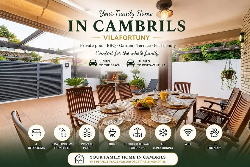 Cambrils Beach • Cozy & Lovely • Pool • BBQ • AC - Image 1