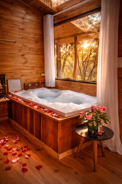 Romantic cottage with hot tub - Image 1