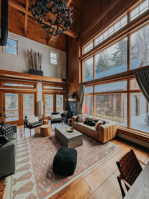 Modern Post & Beam near Stowe Village with Mountain Views and Private Waterfall - Image 1