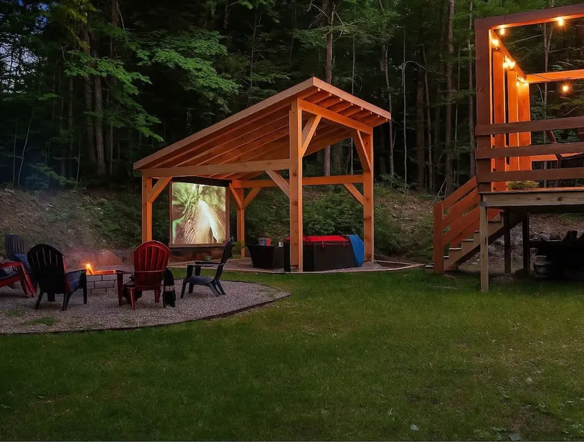 Summer Oasis: Fire Pit & Outdoor Movie Nights - Image 1