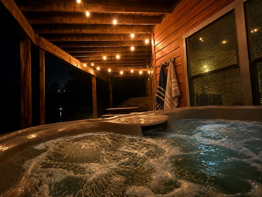 The Sunset River View- hot tub, fireplace Romantic - Image 1