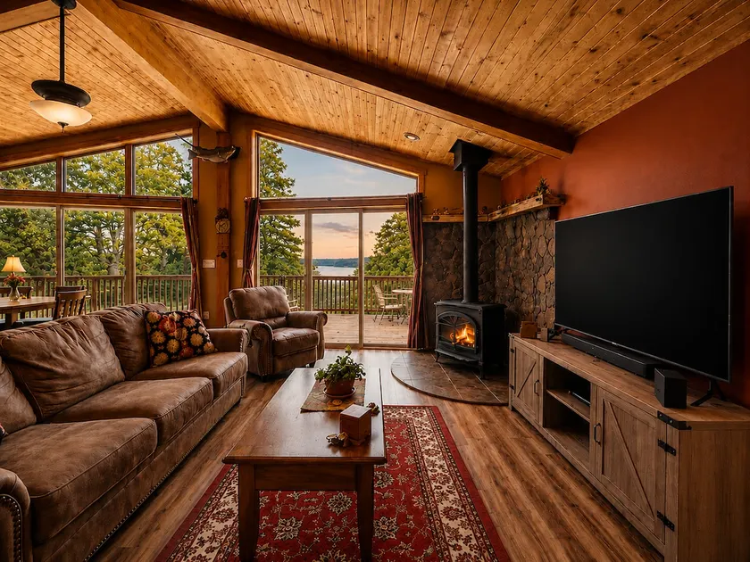 The Sunset River View- hot tub, fireplace Romantic - Image 1