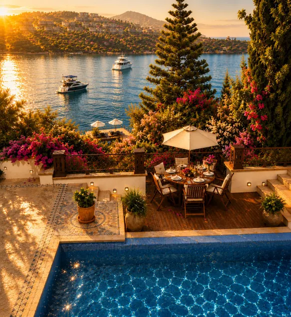 Seafront Estate with Private Pier, Pool & Hammam - Image 1