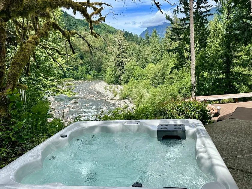 Spectacular Riverfront Basecamp w/Hot Tub - Image 1