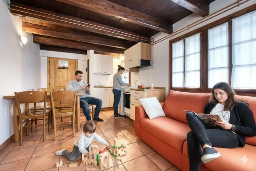 Apartment in the center of Paese Ronco 4 - Image 1