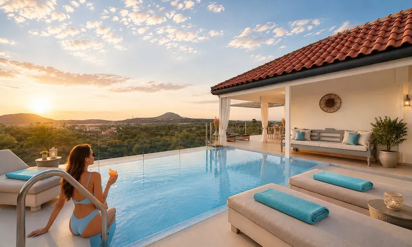 Casa con jardín, piscina privada y barbacoa - Image 1