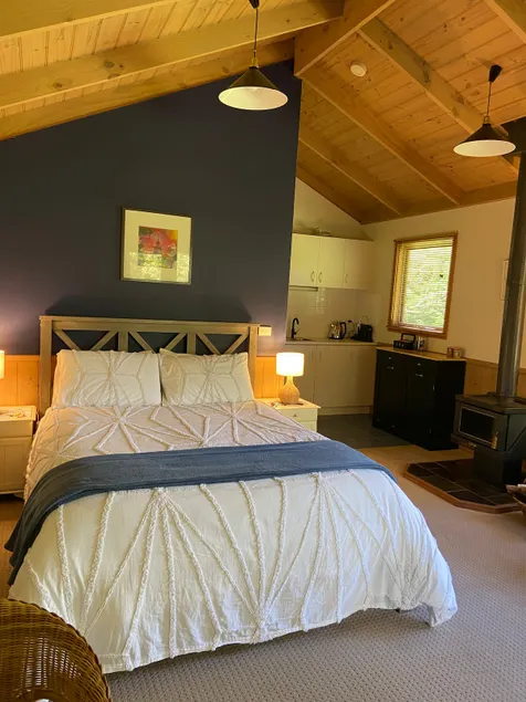 Cozy guest suite with spa bath and fireplace - Image 1