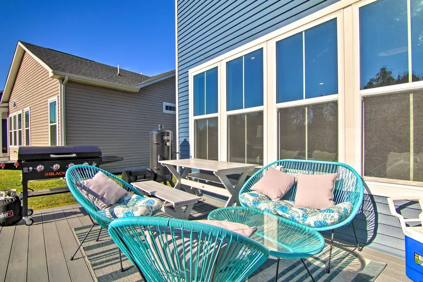 Modern Lewes Home w/ Deck, Grill + Pond View! - Image 1