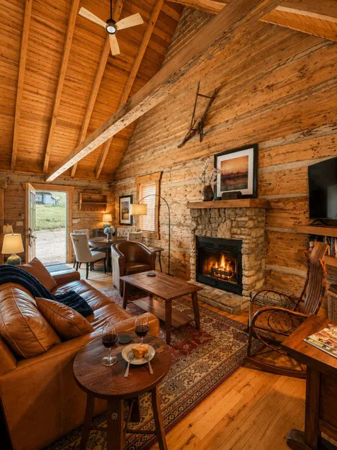Luxury Log Cabin with Copper Tub - Image 1