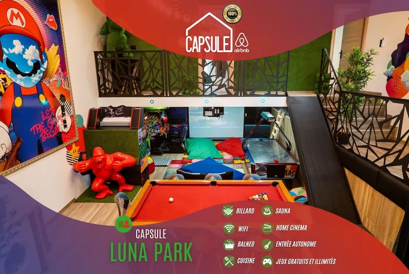 Luna Park-hot tub-sauna-arcade games - Image 1