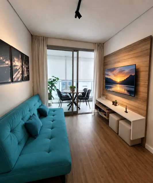 1108-Sophisticated apartment with parking space 7 km from GRU Airport - Image 1