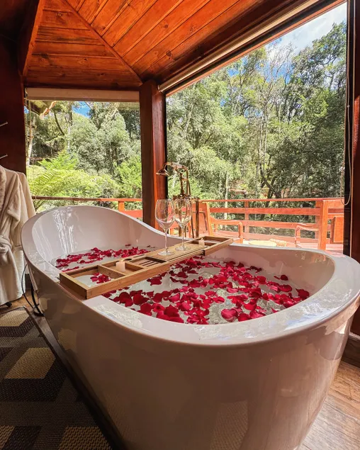 Chalet with bathtub and fireplace in Monte Verde - Image 1