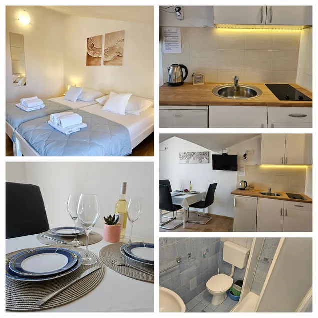 Studio Apartment In Novalja With Sea View Balcony Air Conditioning Wi fi - Image 1