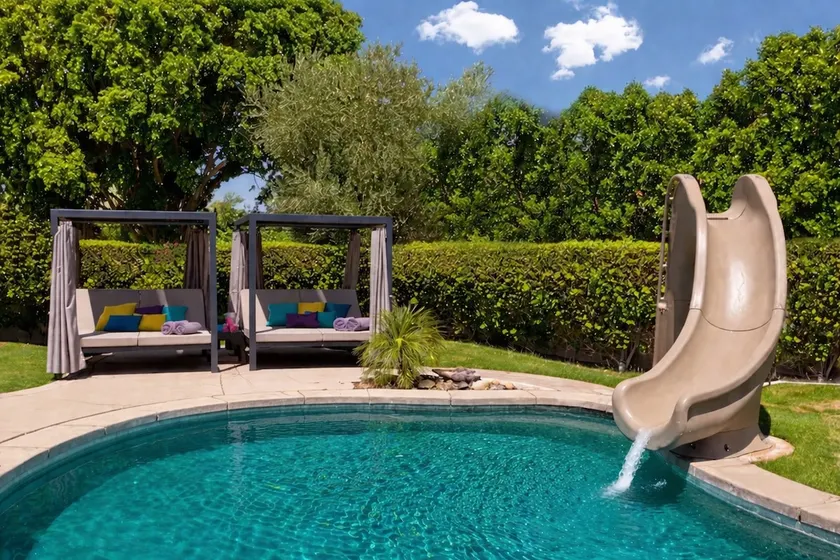 Home Theater, Arcade games, Water Slide, Lagoon-Style Pool & Extra-Large Spa - Image 1
