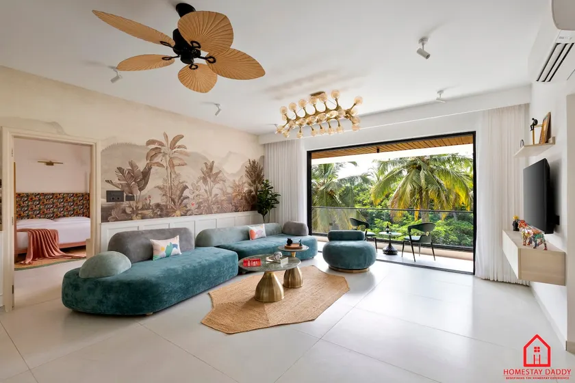 SandCastle 3BHK Jacuzzi BagaBeach3KM|HomestayDaddy - Image 1