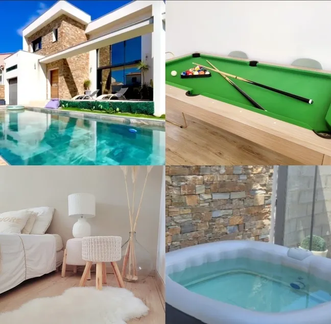 Villa between sea & mountain, jacuzzi + billiards + pool - Image 1