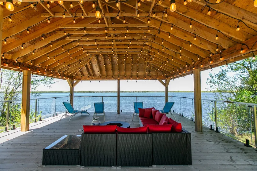 Lakefront Retreat with Gazebo Fire Table & Fishing - Image 1