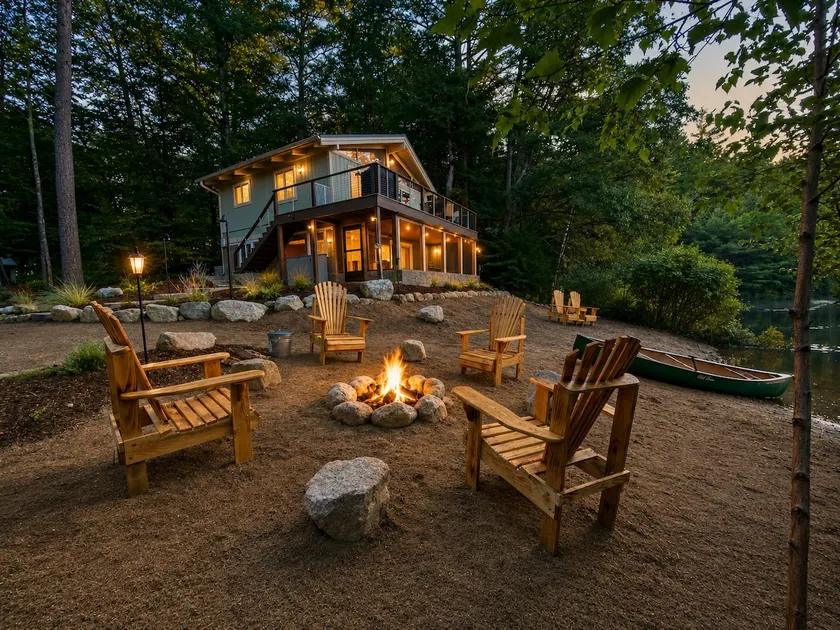 Pond-Side Chalet • Private Beach • Canoe & Kayak • Sleeps 7 • Near Storyland - Image 1