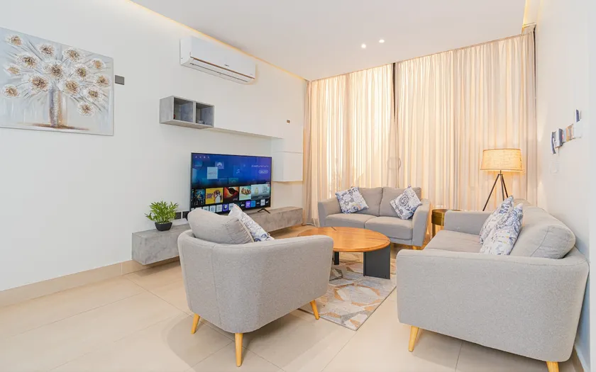 Stylish & Modern apartment in Alwadi(Ajlan Rivera) - Image 1