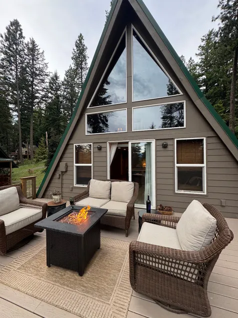 Cozy A Frame Cabin with Bunkhouse - Image 1
