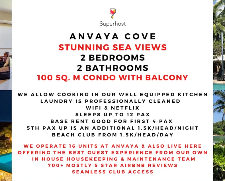 Sea View 2BR/2T&B Huge High Floor Anvaya Cove #25 - Image 1