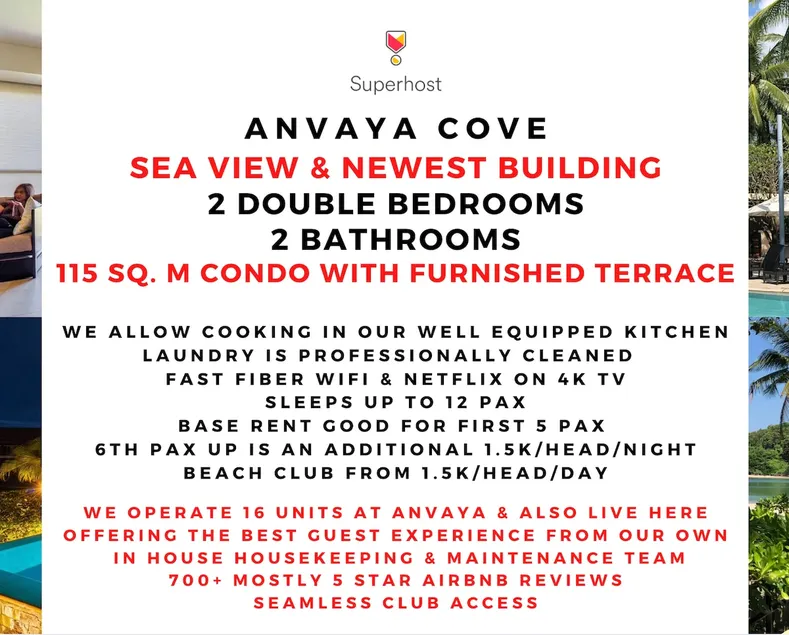 Sea View 2 Double BR's Newest Building Hi Floor 11 - Image 1