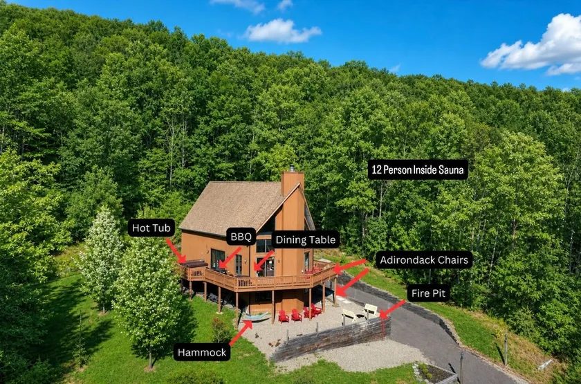 The Ridge Chalet in Ellicottville Hot Tub & Sauna - Image 1