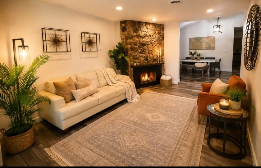 Cozy 3BR Retreat • Fireplace • Quiet Area - Image 1
