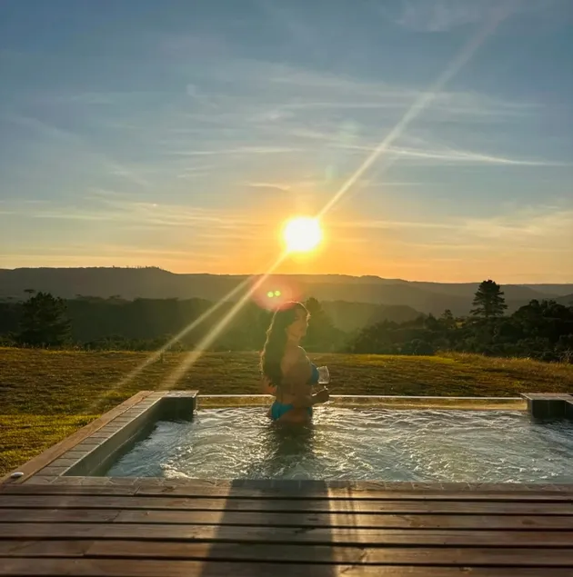 Vila Boa Vista Cabin Heated Pool Sunset - Image 1