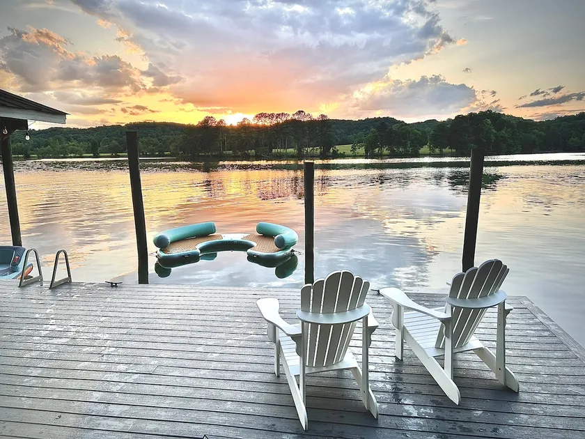 Peaceful sunset waterfront - Image 1