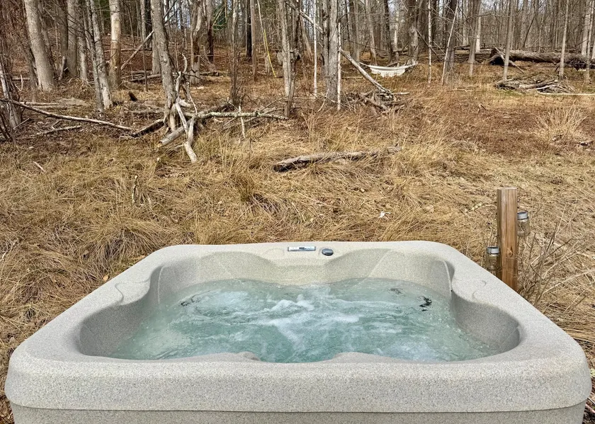 Stream Side Cabin surrounded by woods + Fire Pit & Hot Tub. - Image 1