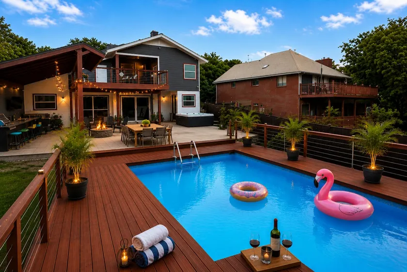 Exquisite DFW Lakefront Mansion 16 Beds: Pool Spa - Image 1