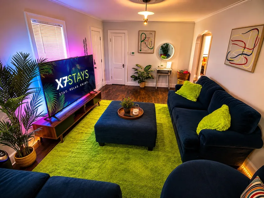 Retro 3BR near Horse Park | Arcade & Pets - Image 1