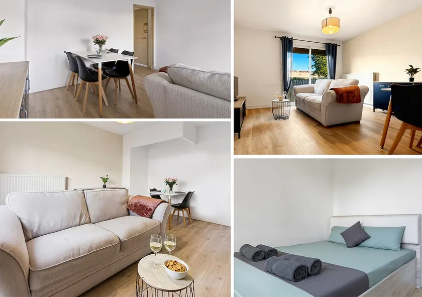 Bright two-room apartment with balcony & private parking - Image 1
