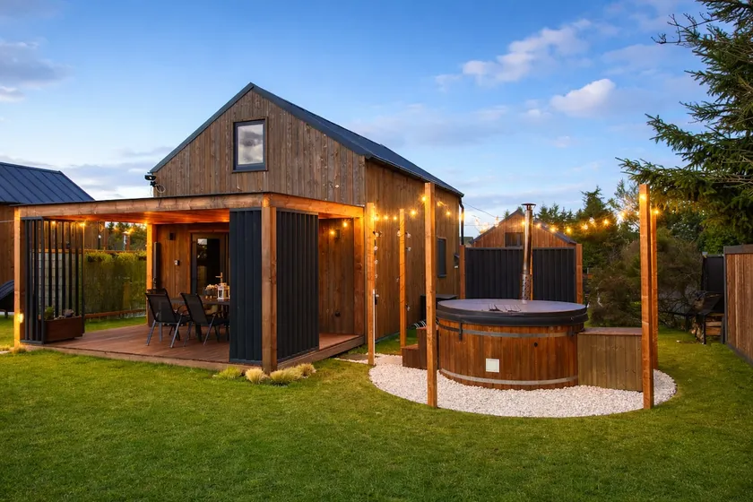 Modern barn, in a nook, HOT TUB, sea, forest - Image 1