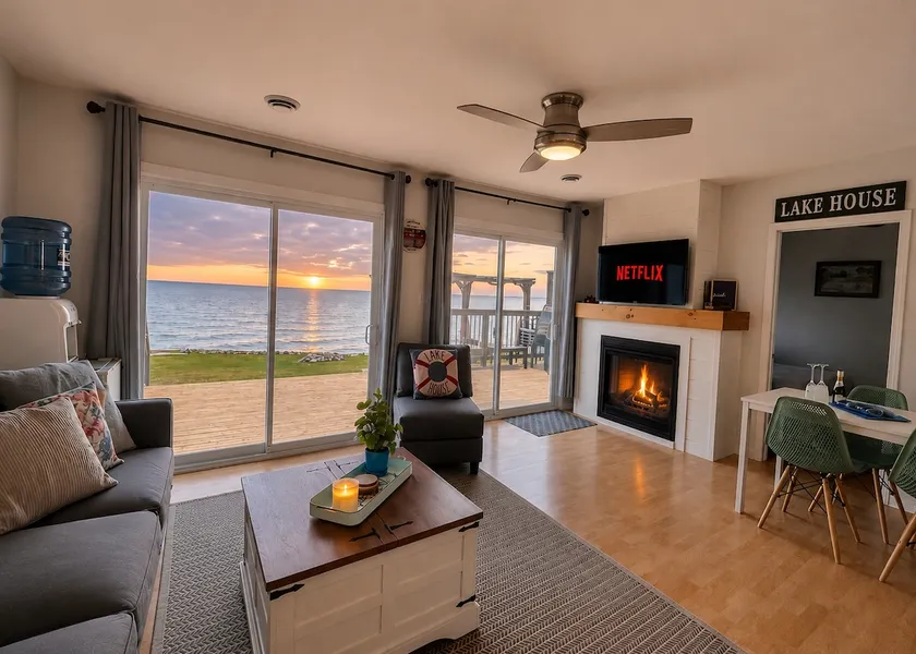 Lake Erie Waterfront Retreat | Fire Pit & Sunsets - Image 1