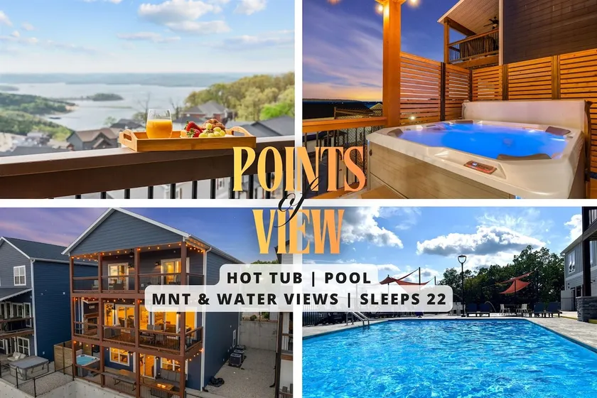 Lake & Mnt Views, Hot Tub, Group & Private Spaces! Near Branson Attractions - Image 1
