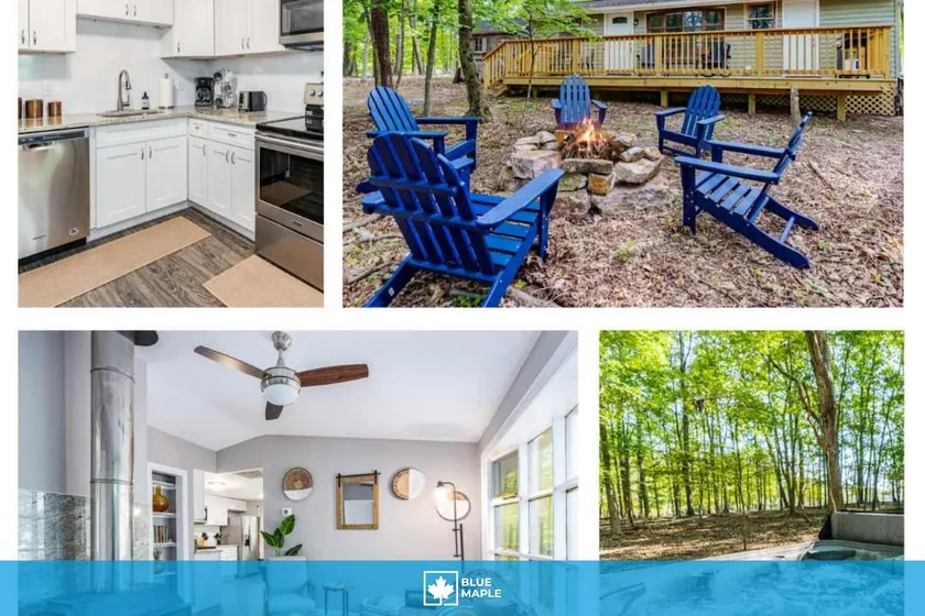 Cozy & Modern w Hot Tub, Fire Pit, Grill & Pond - Image 1