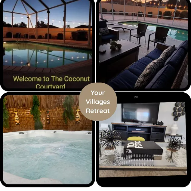 Coconut Courtyard, Tiki Hot Tub, Private Pool & Courtyard Retreat - Image 1