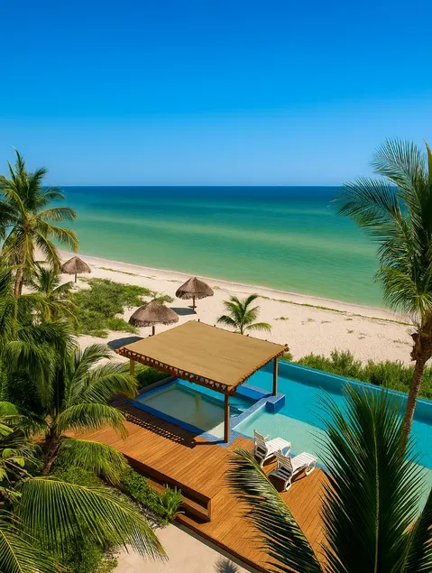 Beautiful beachfront apartment near Telchac, Yuc. - Image 1