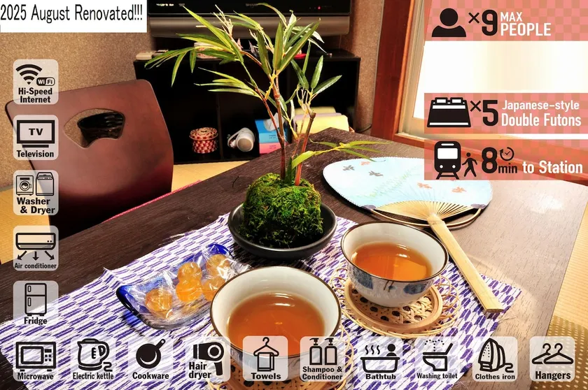 Behind the supermarket! 8 min walk to Sanjo, 12 min to Gion, vintage homestay - Image 1