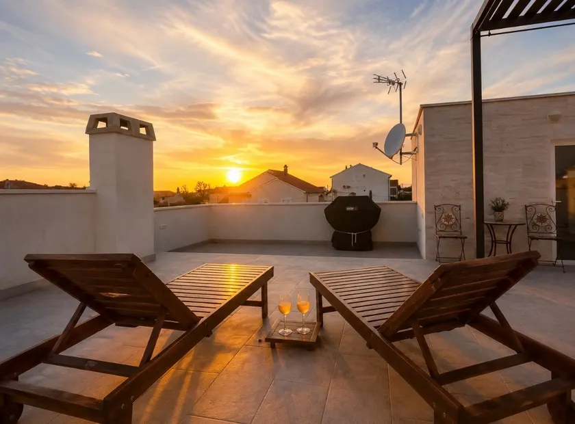 Casa Bianca family apartment near sandy beach with parking and rooftop experience - Image 1