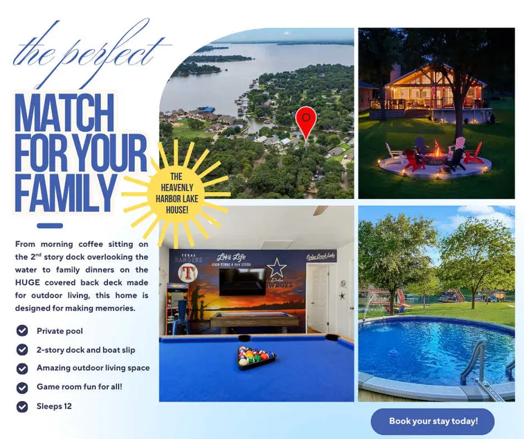 Lake Front Oasis, Pool, Game Room, Dock, Sleeps 11 - Image 1